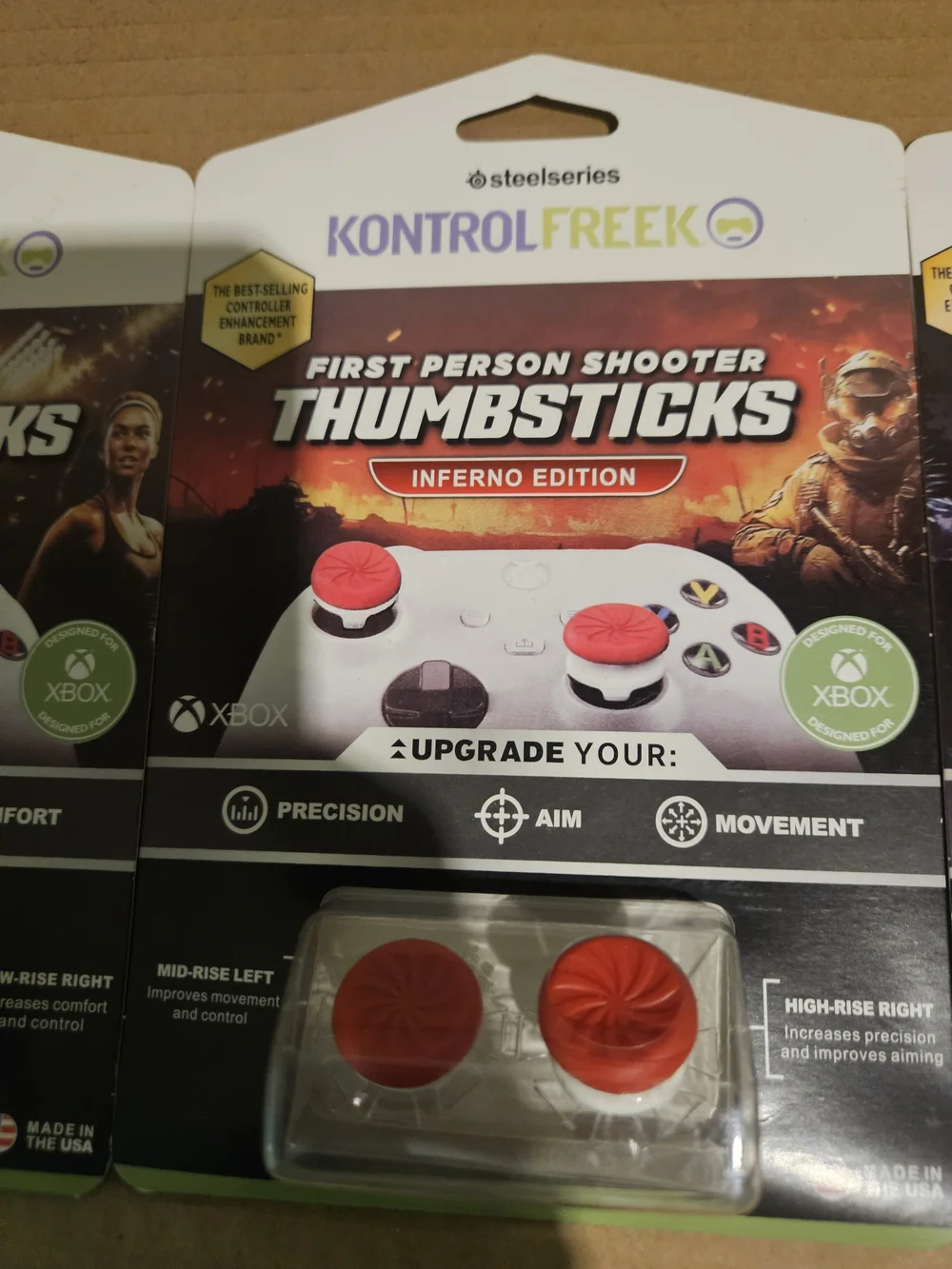 KontrolFreek Inferno Red Thumbsticks for Xbox - Precision AIM & Movement